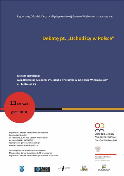 Debata „Uchodźcy w Polsce”