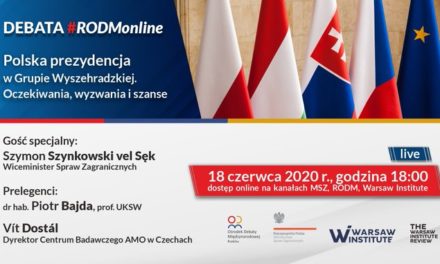 Debata ekspercka: Polska prezydencja w Grupie Wyszehradzkiej – oczekiwania, wyzwania i szanse