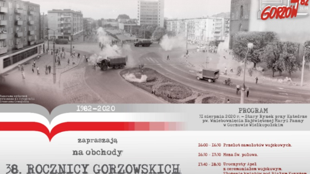 38. rocznica Wydarzeń Sierpniowych w Gorzowie