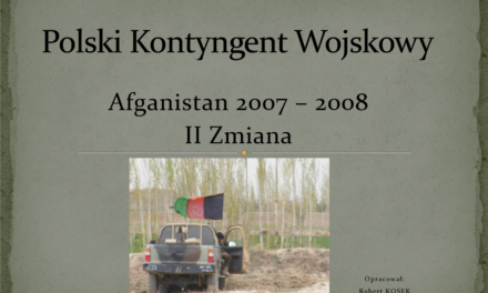 polski kontyngent wojskowy – afganistan