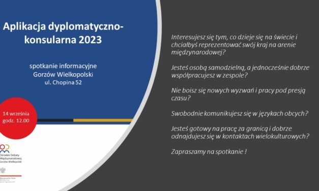 spotkanie w Gorzowie wielkopolskim – aplikacja dyplomatyczno-konsularna 2023